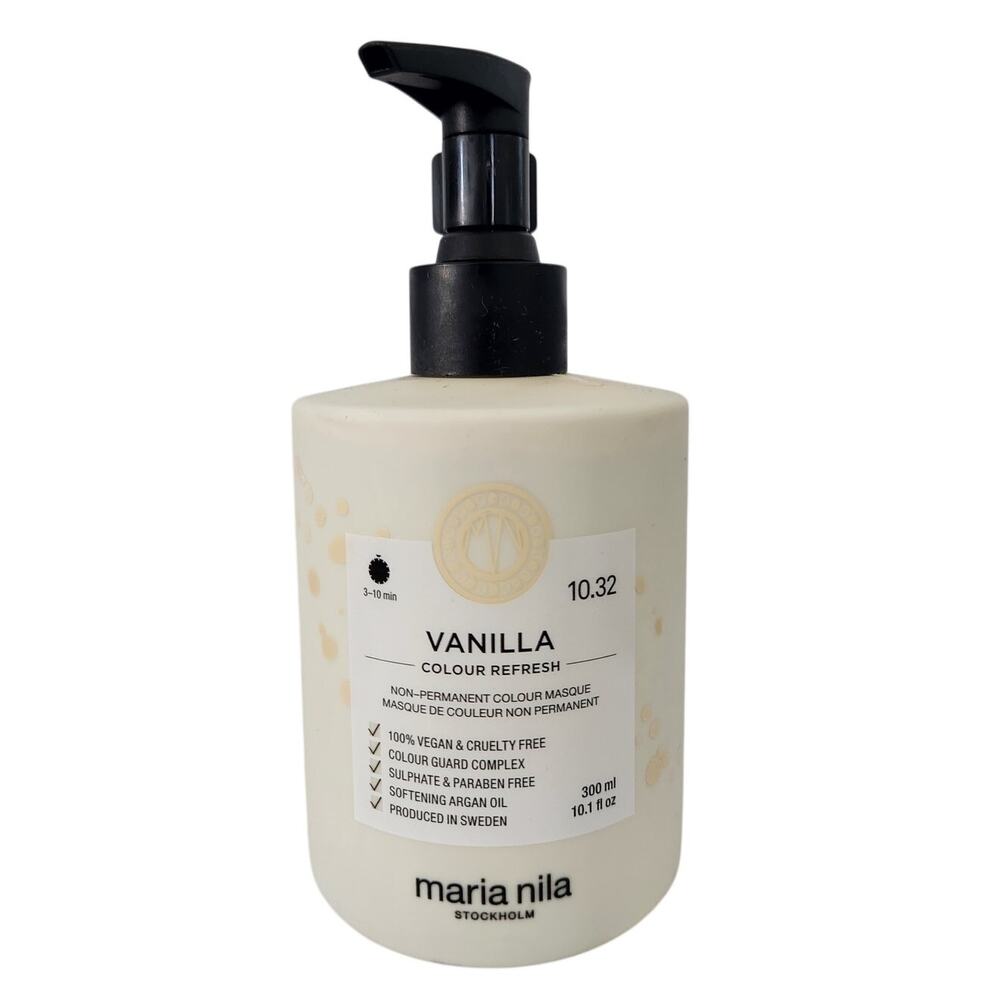 Maria Nila Colour Refresh Vanilla Mask 10.32 10.1 oz | Vegan & Sulfate-Free- New